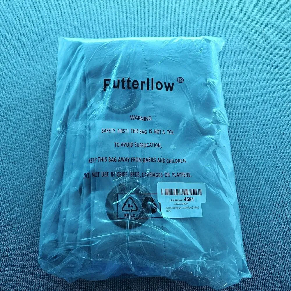 Rutterllow Linen Light Gray Grommet Light Filtering Curtain Panel 24 x 24